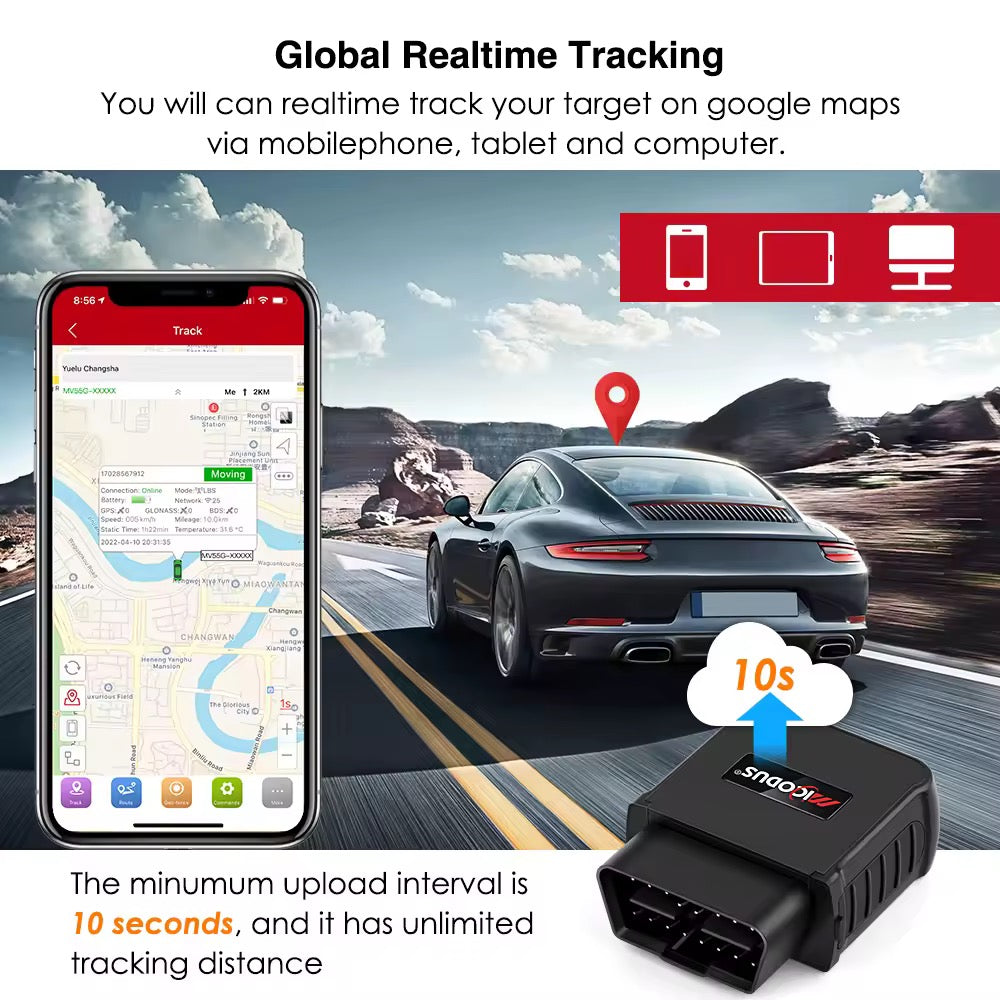 Plug & Play GPS Vehicle Tracker -Real-Time Tracking Made Simple