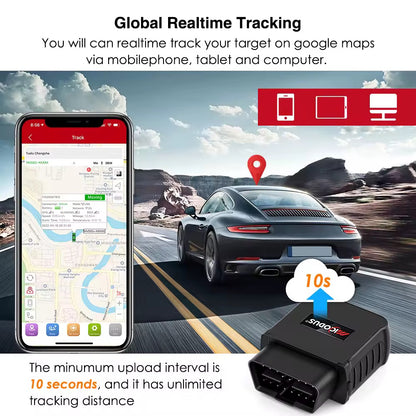 Plug & Play GPS Vehicle Tracker -Real-Time Tracking Made Simple